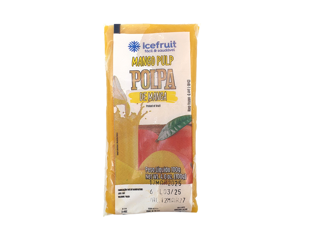 POLPA DE MANGA CONGELADA ICEFRUIT 100 G (CX 20 UN)